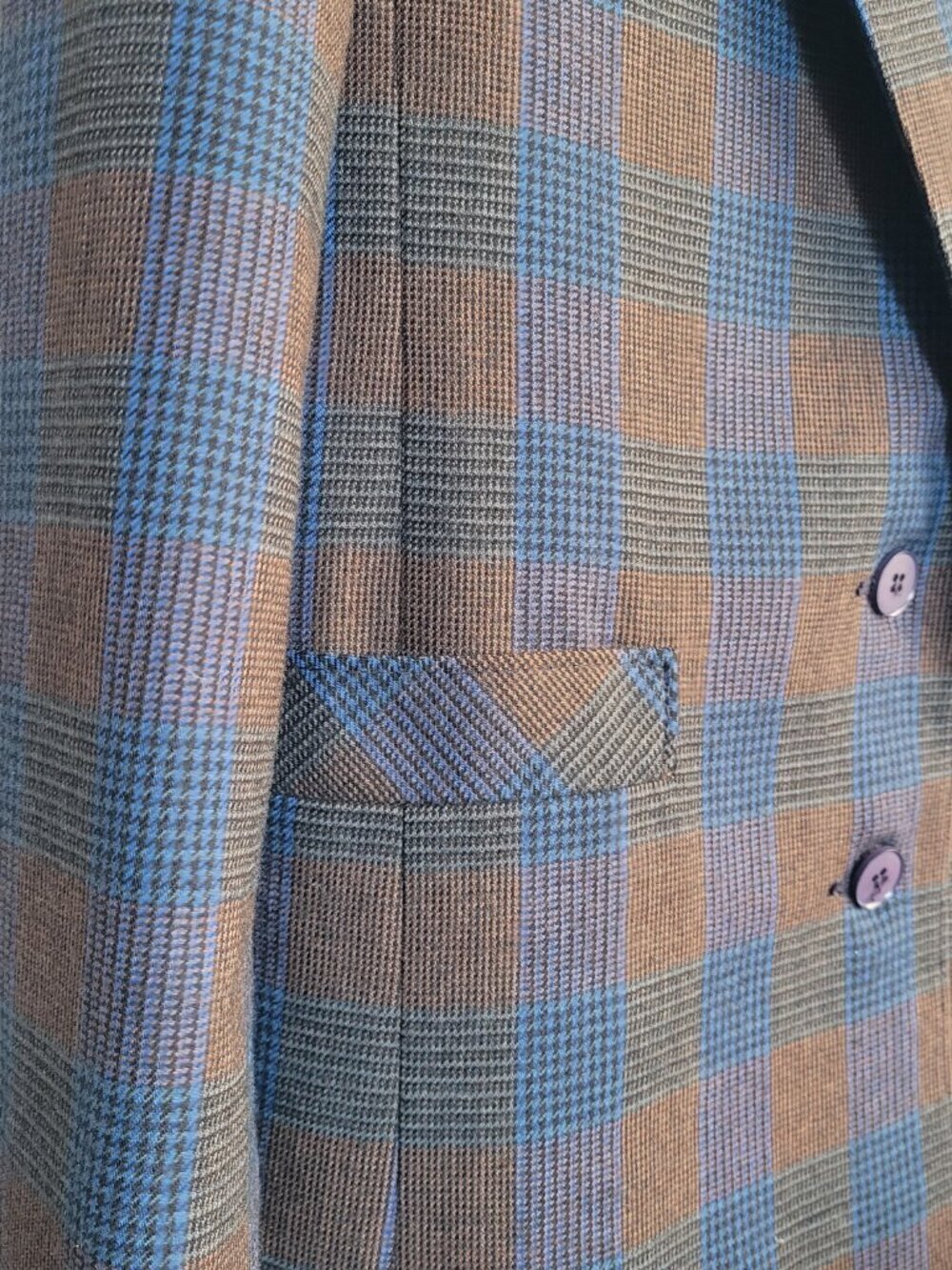Vintage NORGAL LTD. New York Men’s 100% Wool Plaid Sport Coat Blazer 38R - Picture 12 of 16